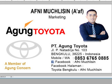 Sales Dealer Toyota Bengkulu